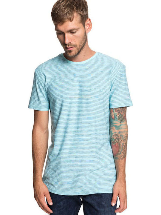 Quiksilver Ken Tin T-shirt Bărbătesc cu Mânecă Scurtă Albastru deschis