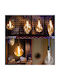 Adeleq Pendant Light Transparent with Socket E27 16.5x16.5cm