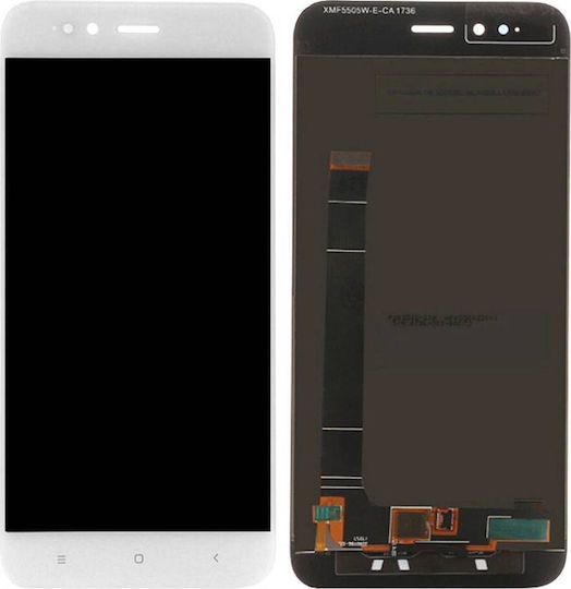 Οθόνη mit Touch-Mechanismus für Mi 5X/Mi A1 (Weiß)