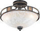 Trio Lighting Classic Glass Ceiling Light with Socket E27 42pcs Brown