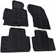 Lampa Set of Front and Rear Mats 4pcs for Mitsubishi Asx Citroen C4 Aircross Black