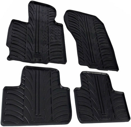 Lampa Set of Front and Rear Mats 4pcs for Mitsubishi Asx Citroen C4 Aircross Black