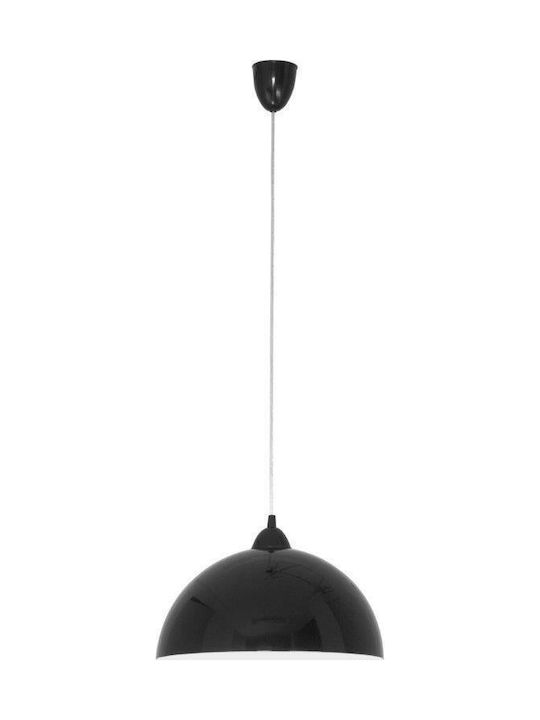 Nowodvorski Hemisphere Black S Hängende Deckenleuchte Einfaches Licht für Fassung E27 Schwarz