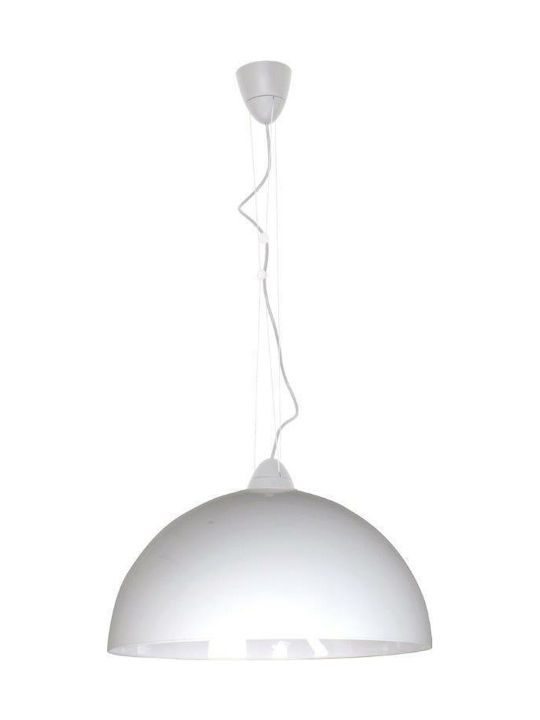 Nowodvorski Hemisphere White L Pendant Light Single-Light for Socket E27 White