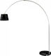 V-TAC Vintage Stehleuchte H196xB192cm. mit Fassung für Lampe E27 Schwarz