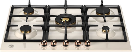 Bertazzoni Εστία Υγραερίου Αυτόνομη 75.2x52.2εκ. Μπεζ