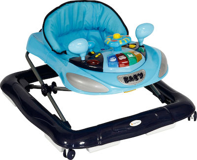 Lorelli Baby Walker with Music for 6+ Months Blue