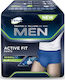 Tena Men Active Fit Plus Πάνες Βρακάκι Ακράτειας Medium σε Μπλε Χρώμα 12τμχ