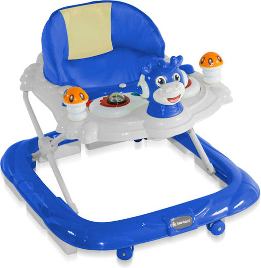 Lorelli Bambi Baby Walker with Music for 6+ Months Blue