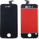 Mobile Phone Screen Replacement with Touch Mechanism for iPhone 4/4s (Black)