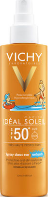 Vichy Ideal Soleil Copii Crema de Soare Spray pentru Față & Corp SPF50 200ml