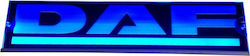 Διακοσμητική πινακίδα καμπίνας LED 12V24V για DAF 500mm110mm6mm καλώδιο 15m με βύσμα για πρίζα αναπτήρα Μπλέ
