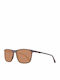 Helly Hansen Men's Sunglasses with Brown Plastic Frame and Brown Polarized Lens HH5004 C01