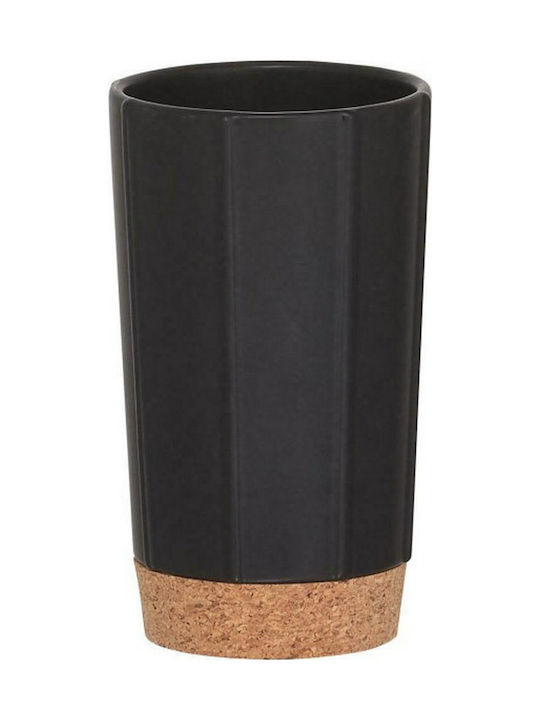 Sealskin Cork Porcelain Cup Holder Countertop Black