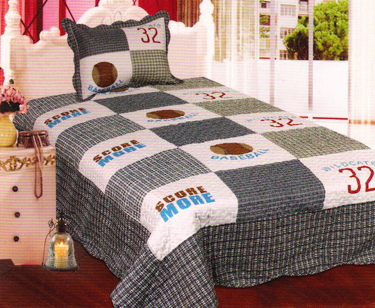 Silk Fashion Kids Quilt Set Single 160x220cm