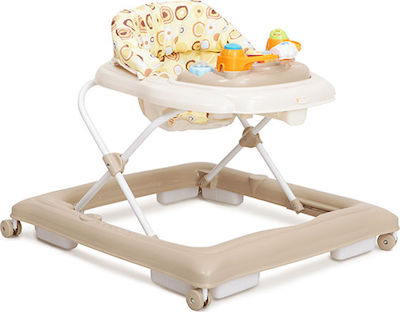 Cangaroo Eddy Baby Walker with Music for 6+ Months Beige