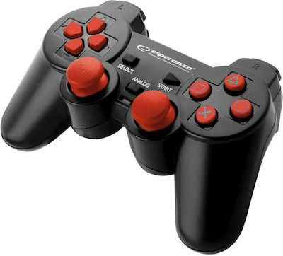 Esperanza Trooper Ενσύρματο Gamepad για PC / PS3 Black/Red