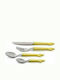 Espiel 24-Piece Yellow Cutlery Set