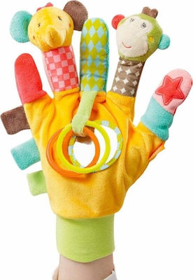 Fehn Baby Toy Safari Game Glove made of Fabric for 0++ Months