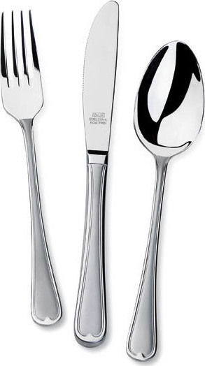 Okus Ancona Matte Set de Tacâmuri Inoxidabil Argintiu 72buc cu Set de tacâmuri