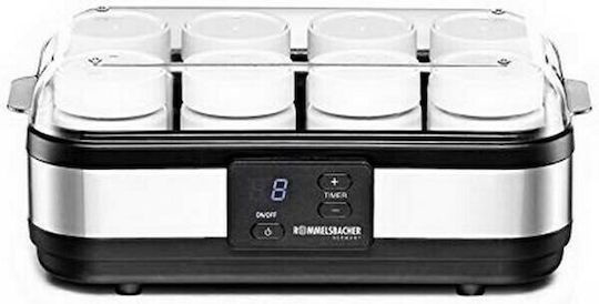 Rommelsbacher JG 40 Yogurt Maker with Jars and Digital Display 1.2lt Silver 40W