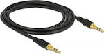DeLock 3.5mm male - 3.5mm male Cable Black 2m (85549)