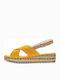 Capri Women's Suede Platform Shoes Yellow