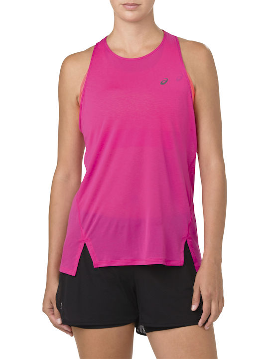 ASICS Damen Sportlich Bluse Ärmellos Fuchsie 154524-0702