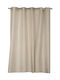 Nef-Nef Shower Shower Curtain Fabric with Hooks 180x200cm Linen 023859