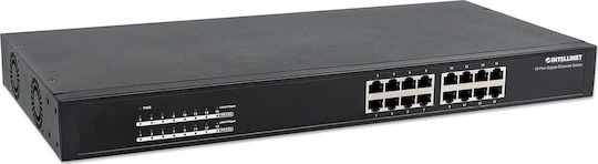 Intellinet Unmanaged L2 PoE+ Switch με 16 Θύρες Gigabit (1Gbps) Ethernet