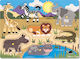Wooden Kids Peg Puzzle Safari Peg for 2+ years+ Years 7pcs Melissa & Doug