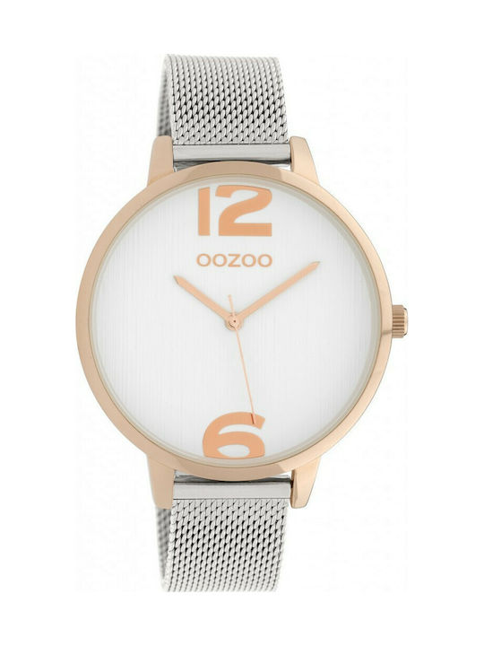 Oozoo Watch with Silver Metal Bracelet