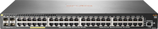 HP Aruba 2930F 48G PoE+ Managed L3 PoE+ Switch with 48 Gigabit (1Gbps) Ethernet Ports and 4 SFP Ports