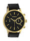 Oozoo Timepieces Xxl Damen Uhr mit Schwarz Lederarmband