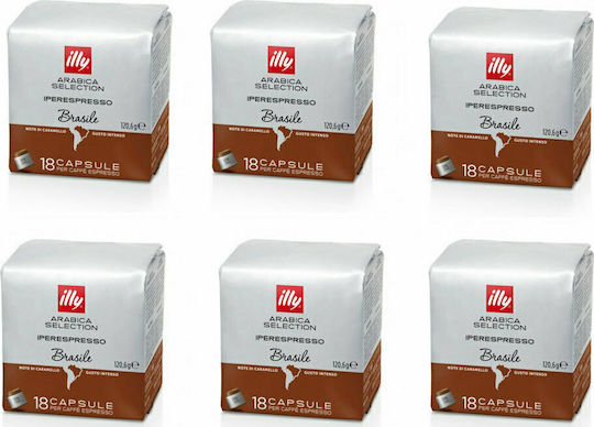 Illy Espresso Iperespresso Brazile Iperespresso Brazile Capsules Compatible with Iperespresso Machine 108 Caps