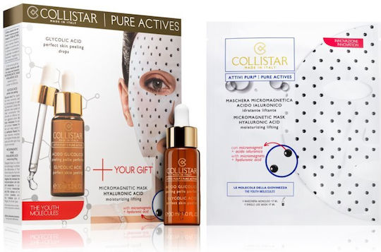 Collistar Pure Actives Glycolic Acid & Hyaluronic Set Σετ Περιποίησης για Ενυδάτωση & Λάμψη