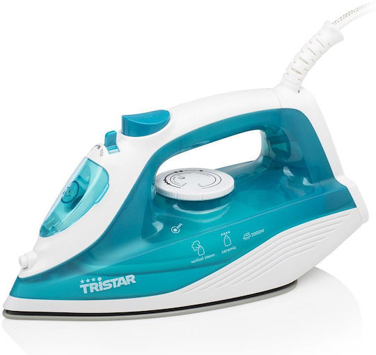Tristar Steam Iron 2000W with Ceramic Plate and Continuous Steam Supply 16g/min