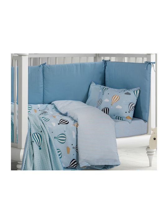 Greenwich Polo Club Blanket Cot 2907 Waffle Light Blue 110x150cm