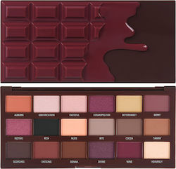 Revolution Beauty I Heart Chocolate Eye Shadow Palette Pressed Powder Cranberries And Chocolate 18gr