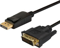 Savio Cablu DVI-D - DisplayPort 3m Negru (CL-122)
