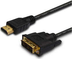 Savio Cablu DVI-D - HDMI de sex masculin 1.5m Negru (CL-10)