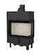 Kratki Lucy 12 Slim P BS Wood Fireplace Insert with Right Corner Window 8kW