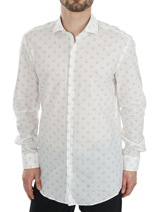 Hugo Boss Kason Men's Shirt Long Sleeve Cotton White