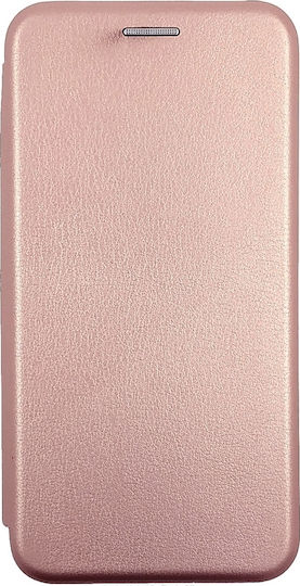 Forcell Book Δερματίνης Ροζ Χρυσό (Redmi Note 6 Pro)