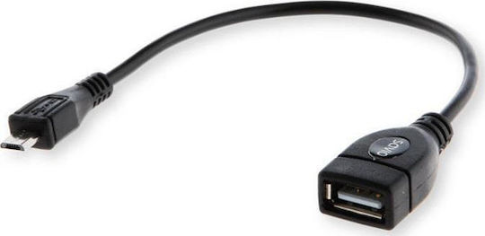 Savio Μετατροπέας micro USB male σε USB-A female 1τμχ CL-59
