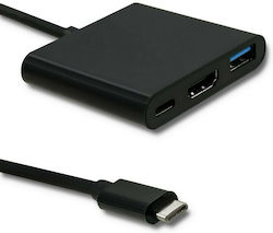 Qoltec USB-C Докинг станция с HDMI 4K PD (50430)