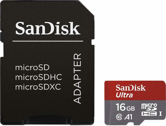 Sandisk Ultra microSDHC 16GB U1 A1 UHS-I 98MB/s cu adaptor