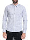 Scotch & Soda Men's Shirt Long Sleeve Polka Dot Light Blue 101437-0018