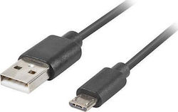 Lanberg Regular USB 2.0 to micro USB Cable Μαύρ...