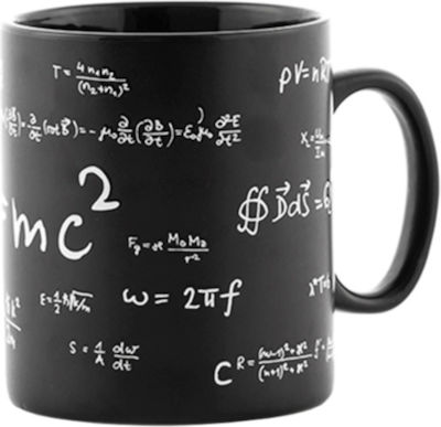 Mathematics Για Μαθηματικά Μυαλά Κούπα Κεραμική Μαύρη 850ml